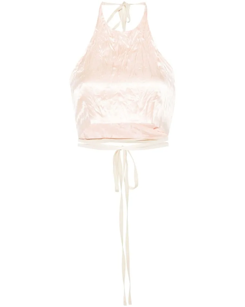 SPORTMAX Gitano Oberteil in Knitteroptik - Rosa Rosa