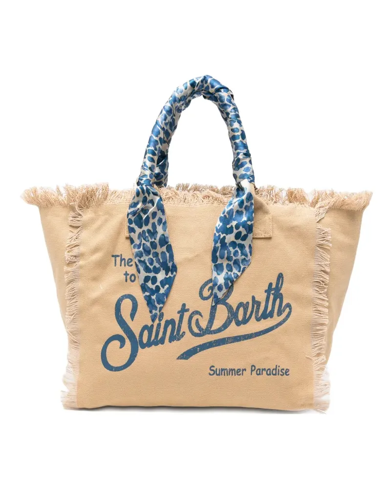 MC2 Saint Barth Vanity logo-print tote bag - Nude Nude