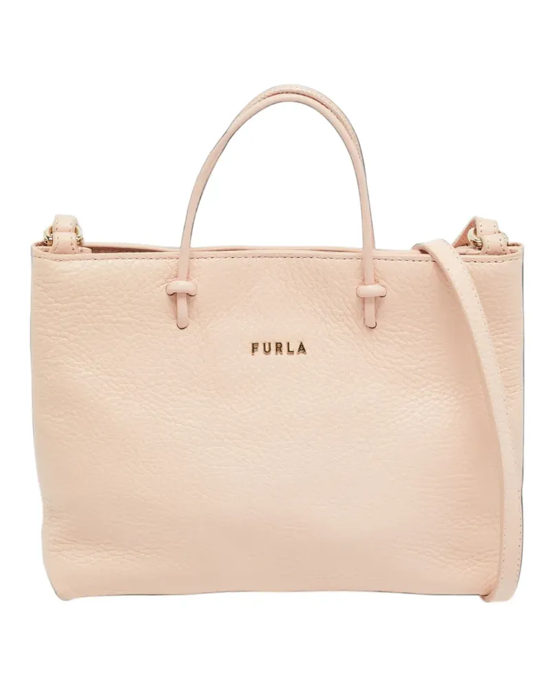 Furla Kleine Essential Tote Bag aus Leder - Nude Nude