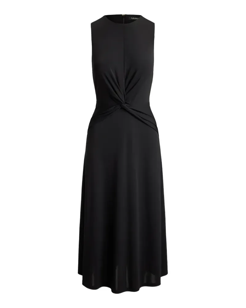 Ralph Lauren A-Linien-Kleid mit Twist-Front - Schwarz Schwarz
