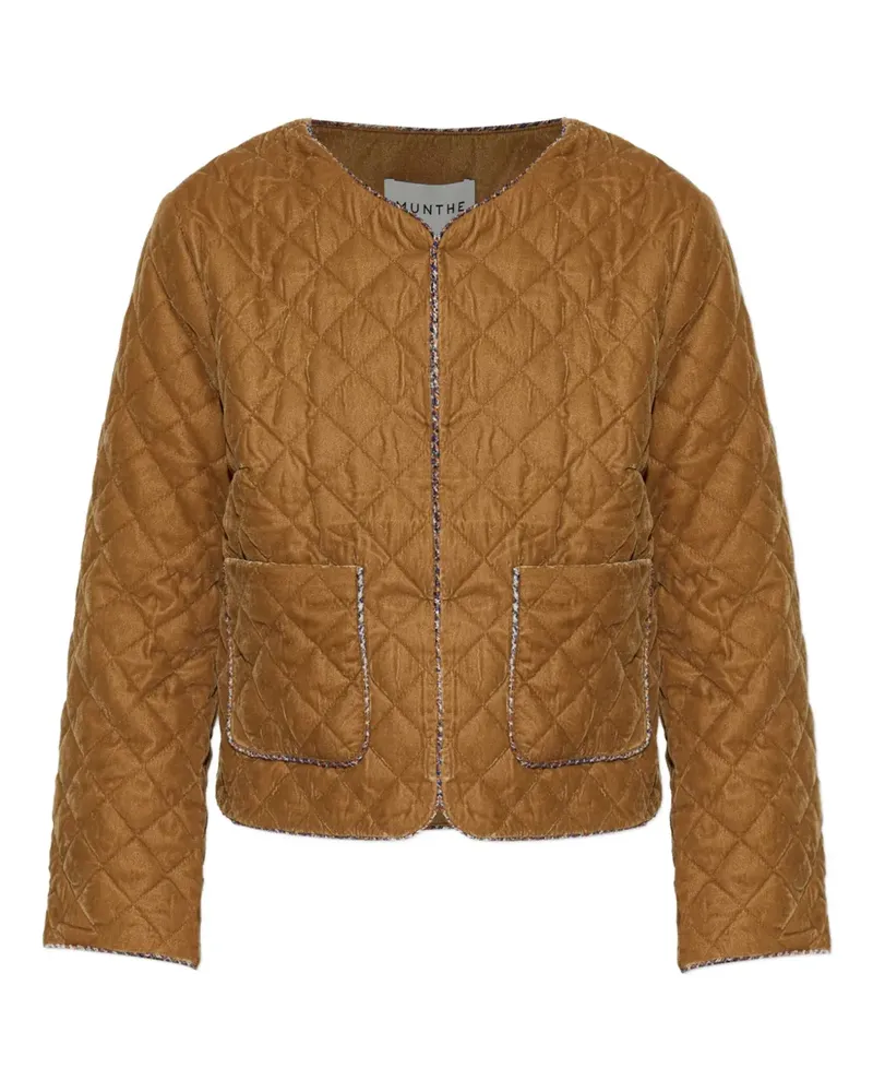 MUNTHE Lizetta quilted velvet jacket - Gelb Gelb
