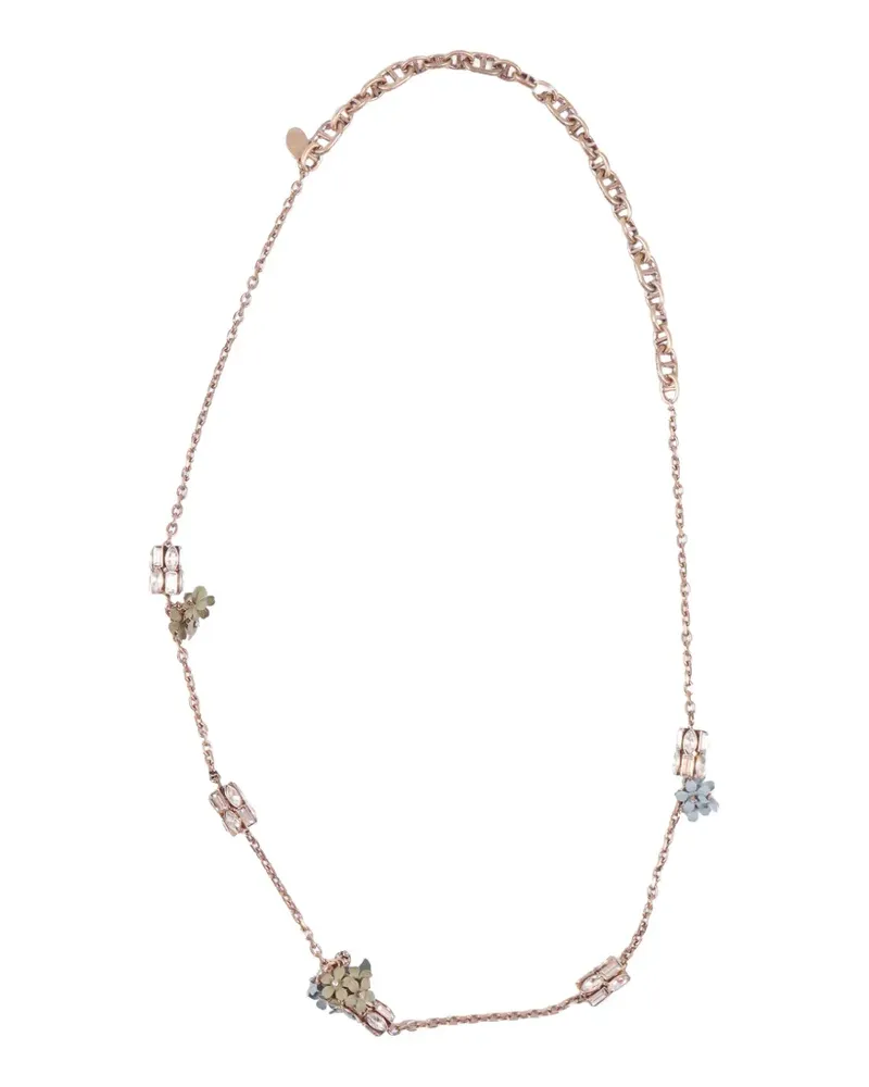 Max Mara flower-detail earrings and necklace set (set of three) - Rosa Rosa