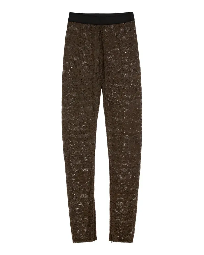 Vera Wang Frances Hose mit Stretchspitze - Braun Braun