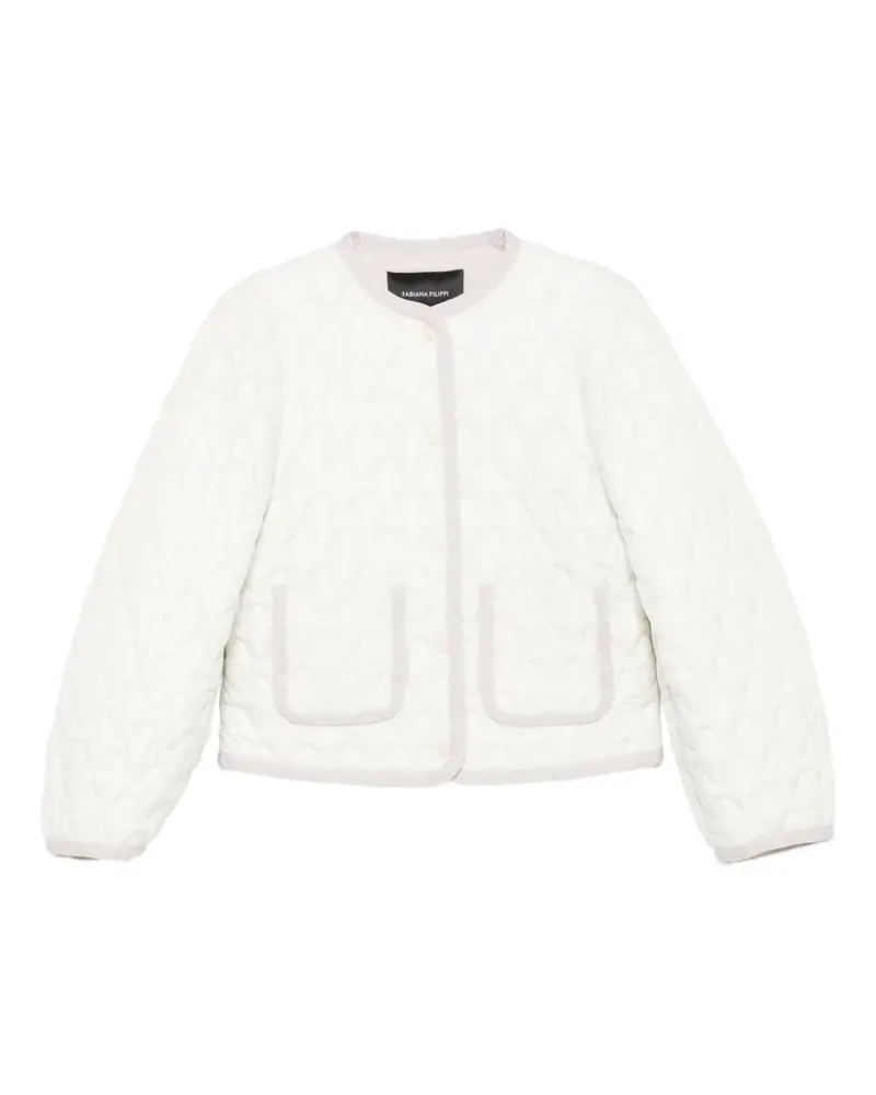 Fabiana Filippi Steppjacke mit Taschen - Weiß Weiß