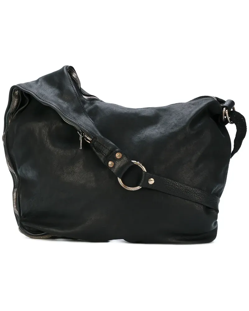 GUIDI Klassische Kuriertasche - Schwarz Schwarz