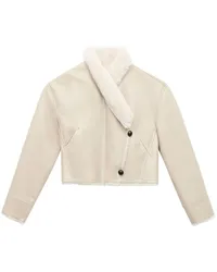 Isabel Marant Wendbare Eriana Lederjacke Nude