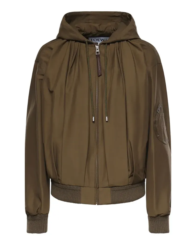 Loewe hooded zipped jacket - Grün Grün