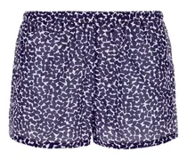 Badeshorts mit abstraktem Print - Blau