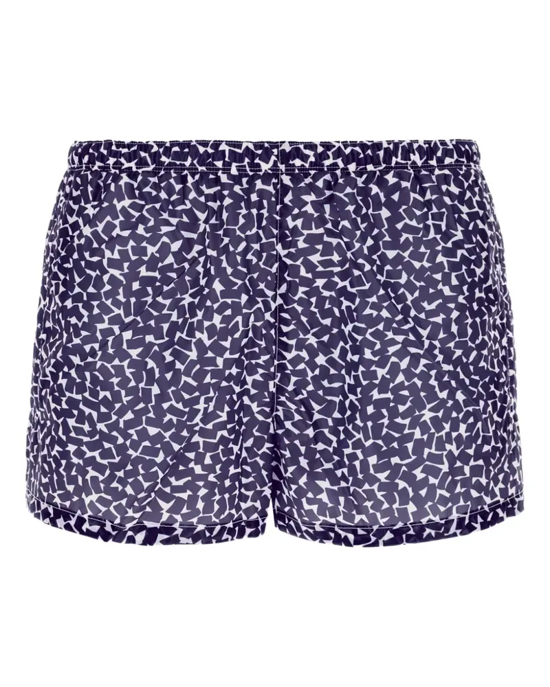 Prada Badeshorts mit abstraktem Print - Blau Blau