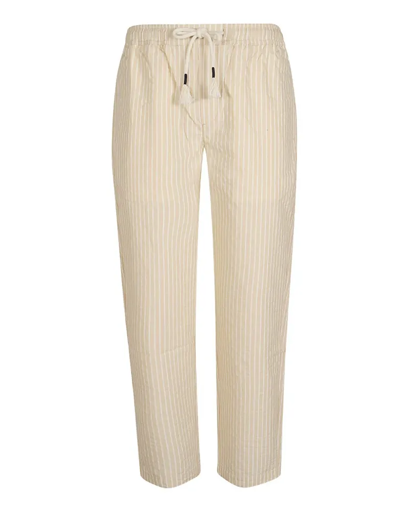 Orlebar Brown Gestreifte Sonoran Hose mit Kordelzug - Nude Nude