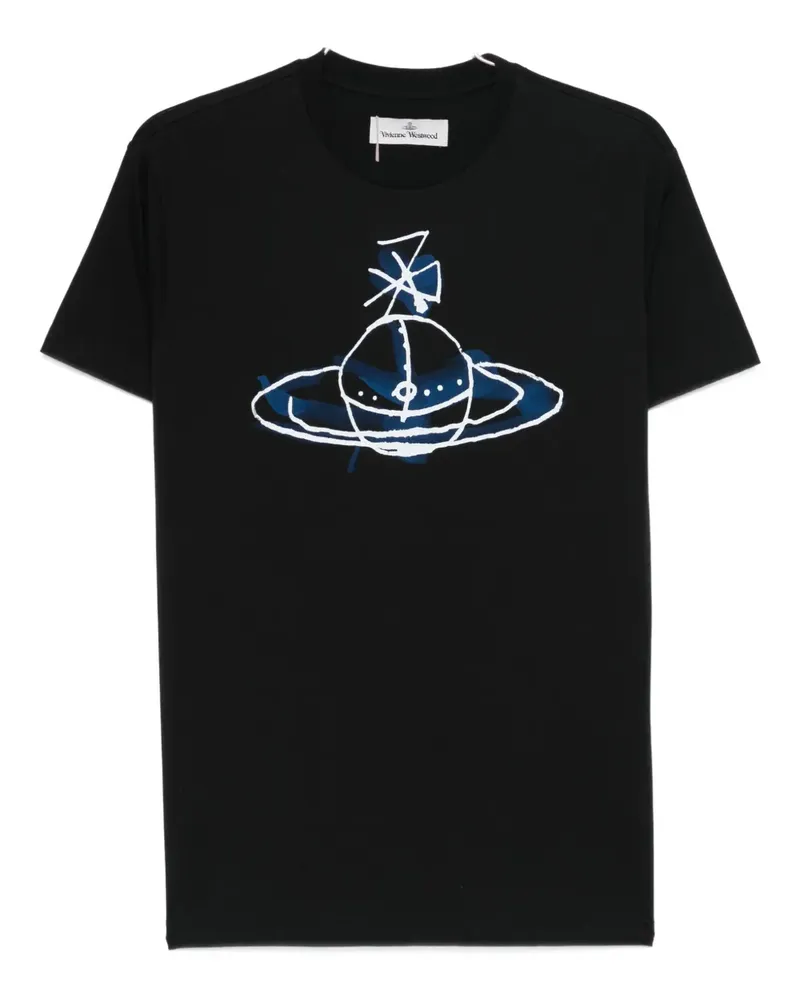Vivienne Westwood Orb-print T-Shirt - Schwarz Schwarz
