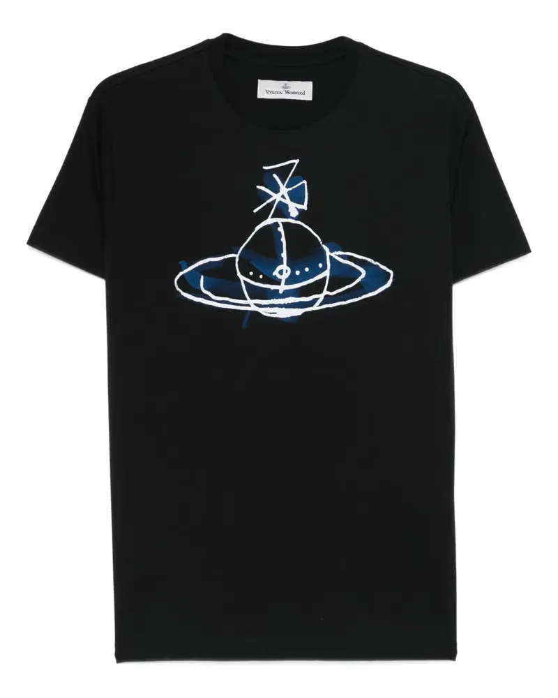 Vivienne Westwood Orb-print T-Shirt - Schwarz Schwarz