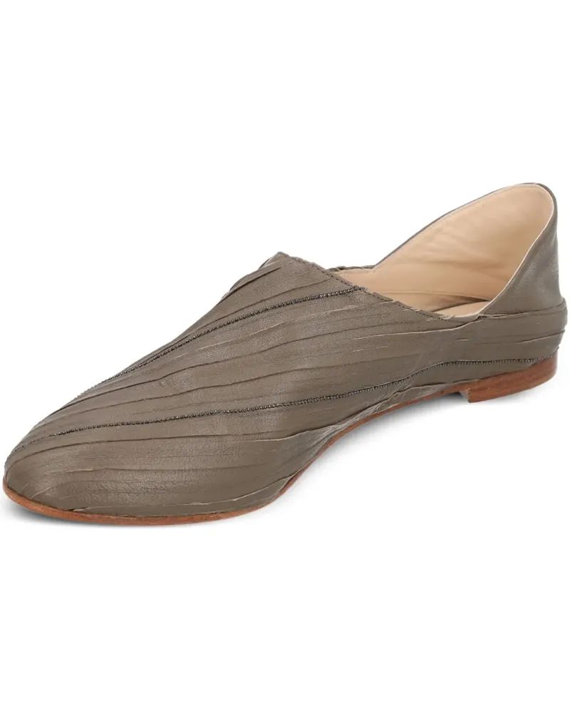 Fabiana Filippi Strukturierte Loafer - Grau Grau