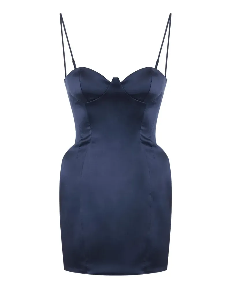 Elisabetta Franchi Minikleid aus Gazar-Stoff - Blau Blau