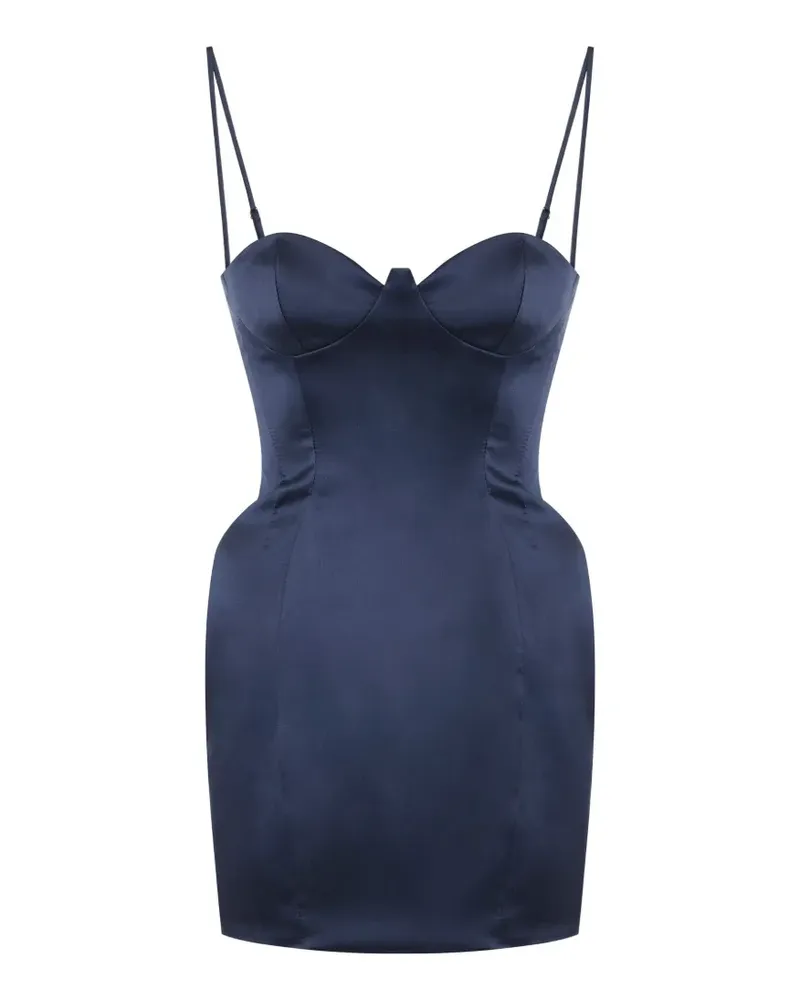 Elisabetta Franchi Minikleid aus Gazar-Stoff - Blau Blau