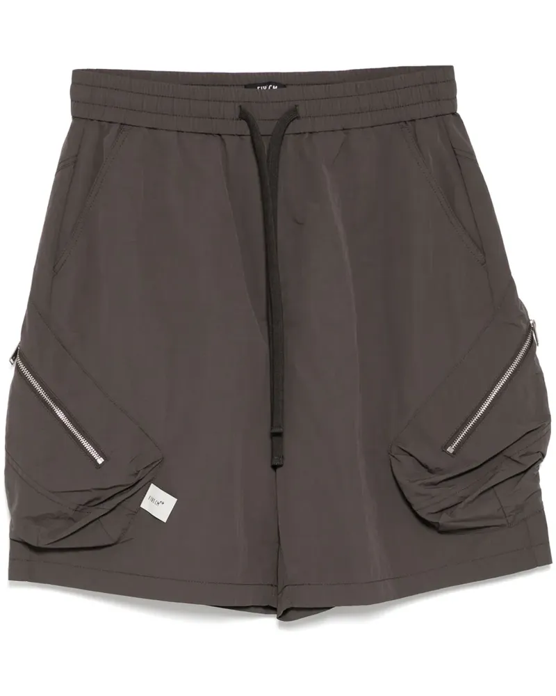 FIVE CM Cargo-Shorts mit Kordelzug - Grau Grau