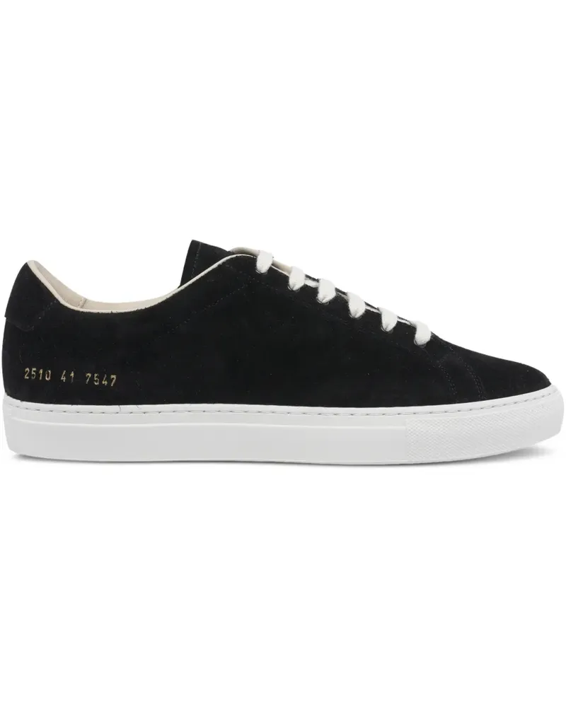 Common Projects logo-detail suede sneakers - Schwarz Schwarz