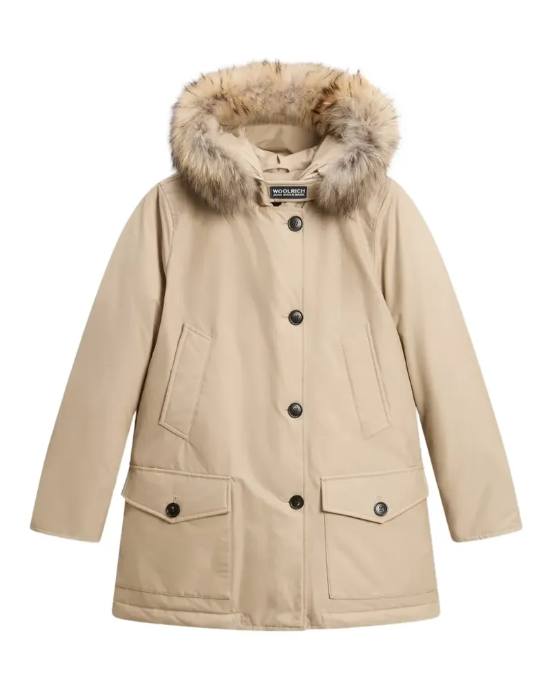 Woolrich fur-trim hooded parka - Nude Nude