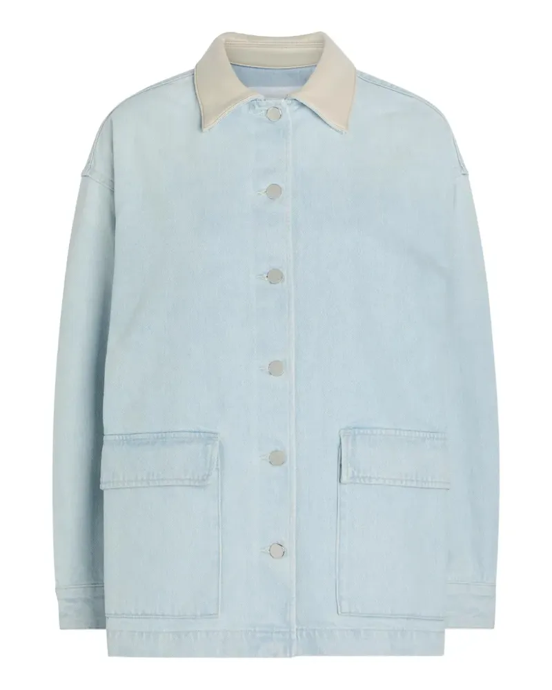 AGOLDE x Maria McManus oversized button-down cotton denim jacket - Blau Blau