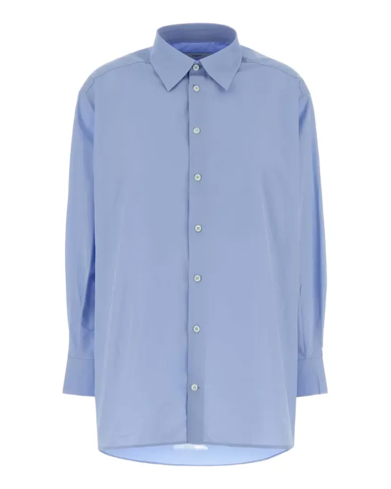 Orlane long-sleeve cotton shirt - Blau Blau