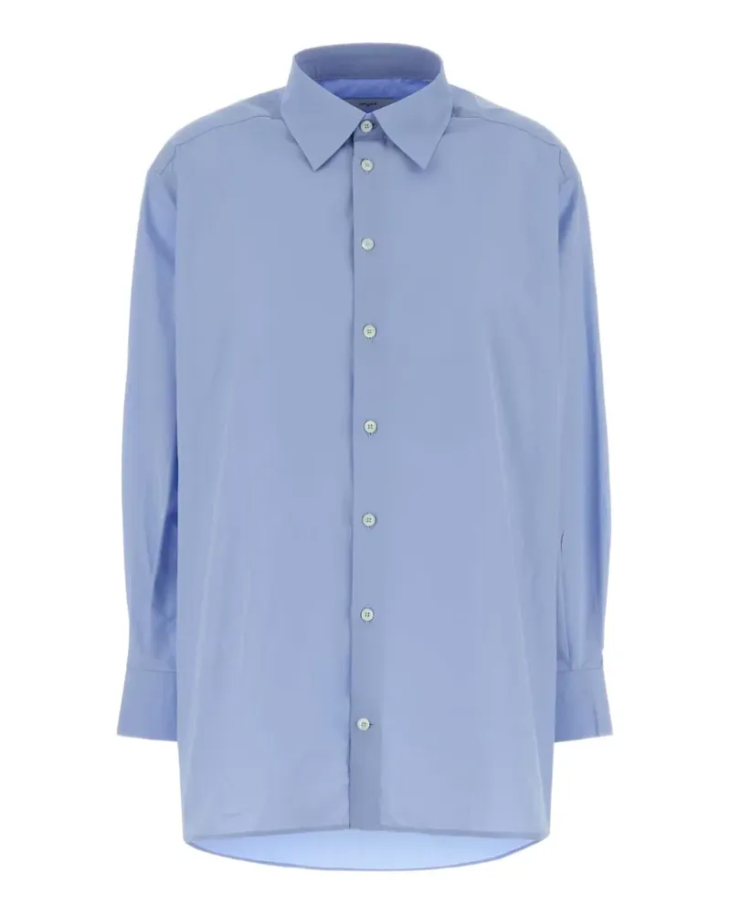 Orlane long-sleeve cotton shirt - Blau Blau
