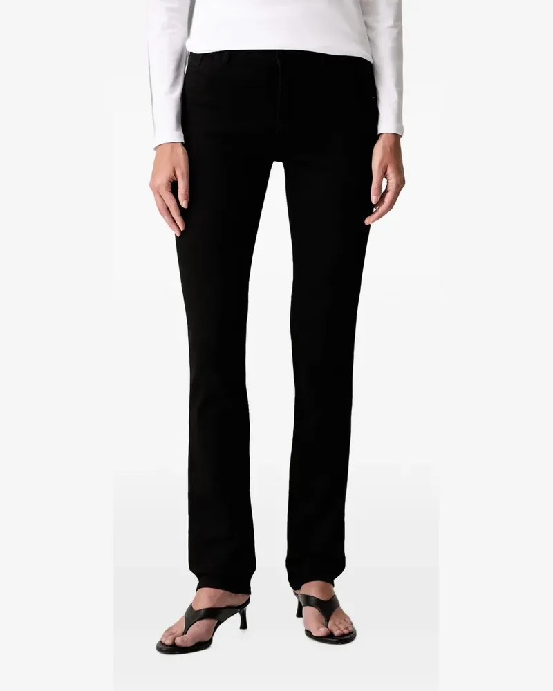 Armani Exchange Skinny-Jeans mit Logo-Patch - Schwarz Schwarz