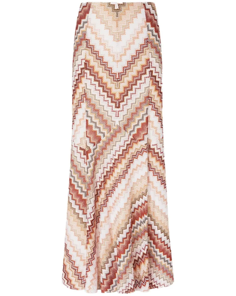 Missoni Rock mit Zickzackmuster - Nude Nude