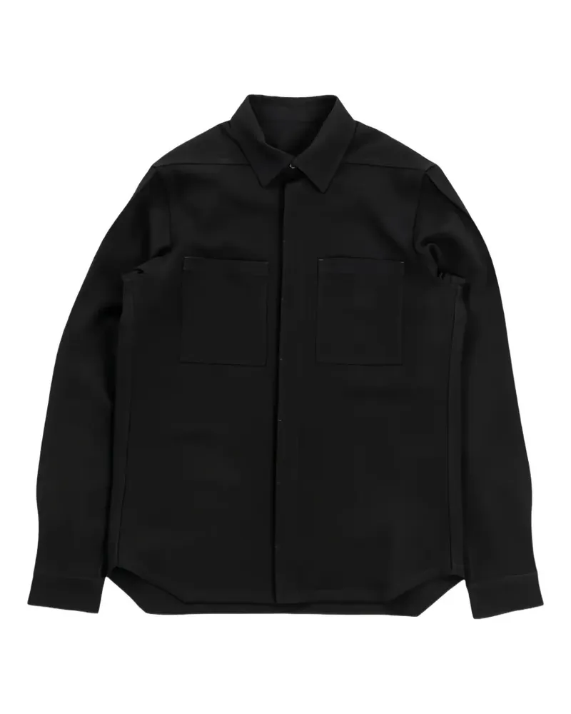 Rick Owens Work patch-pocket shirt - Schwarz Schwarz