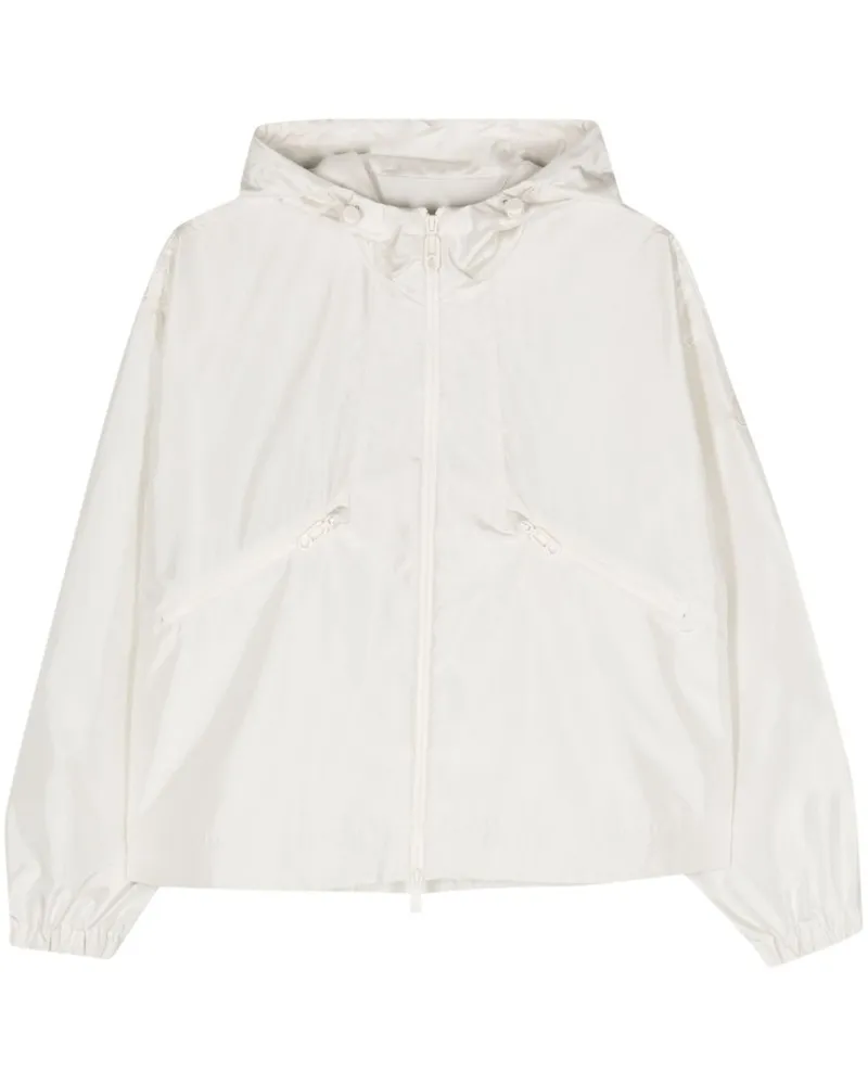 Moncler Kapuzenjacke mit Logo-Applikation - Nude Nude