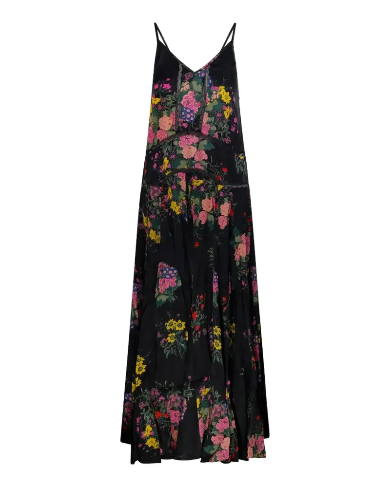 Mes Demoiselles Polly floral lace maxi dress - Schwarz Schwarz