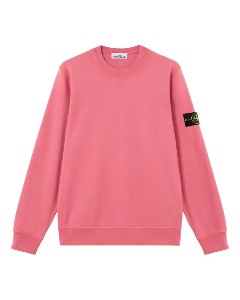 Stone Island Sweatshirt mit Logo-Patch - Rosa Rosa