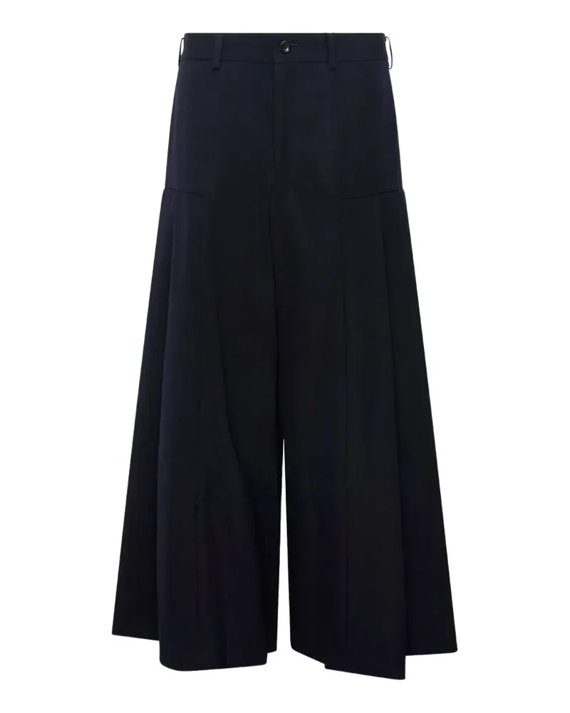 Comme des Garçons pleated wide-leg trousers - Blau Blau