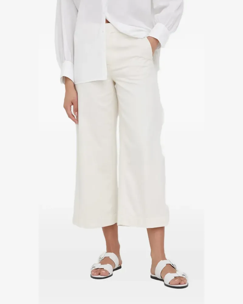 Drykorn cropped wide-leg trousers - Nude Nude