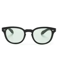 Oliver Peoples N. 01 Sonnenbrille mit Panto-Gestell Schwarz