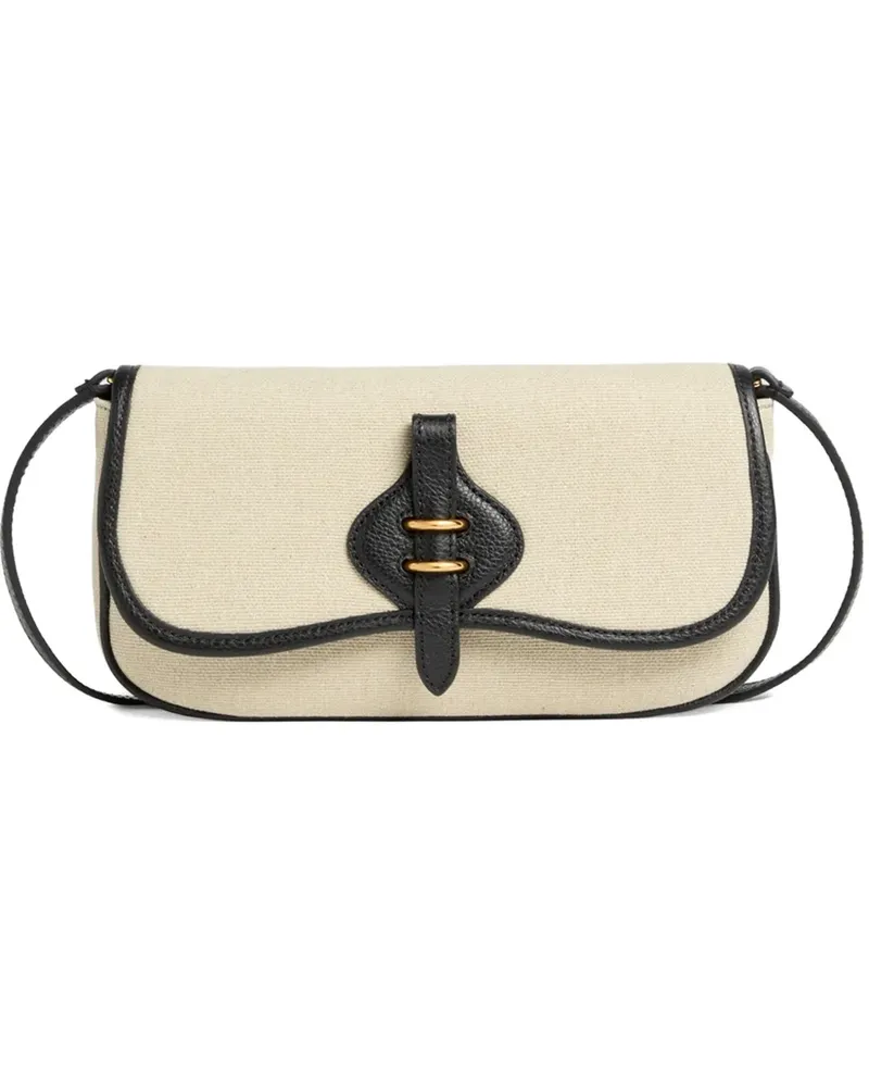 Coccinelle small Mavery buckled clutch bag - Nude Nude