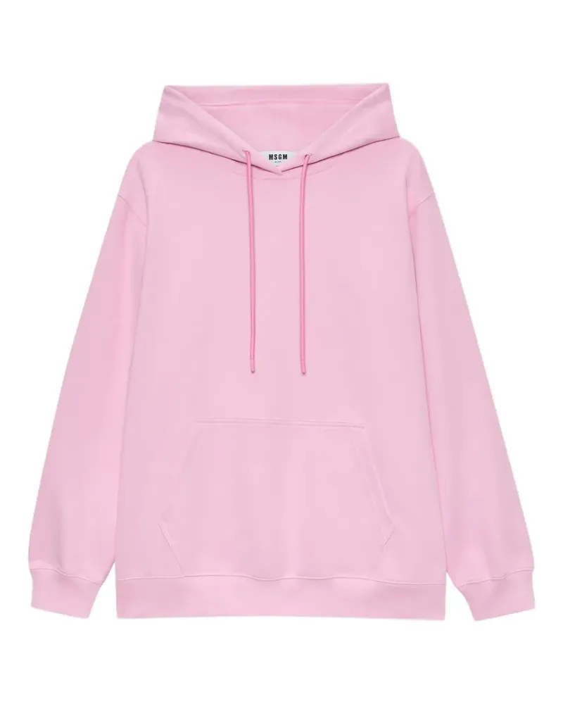 MSGM logo-print hoodie - Rosa Rosa