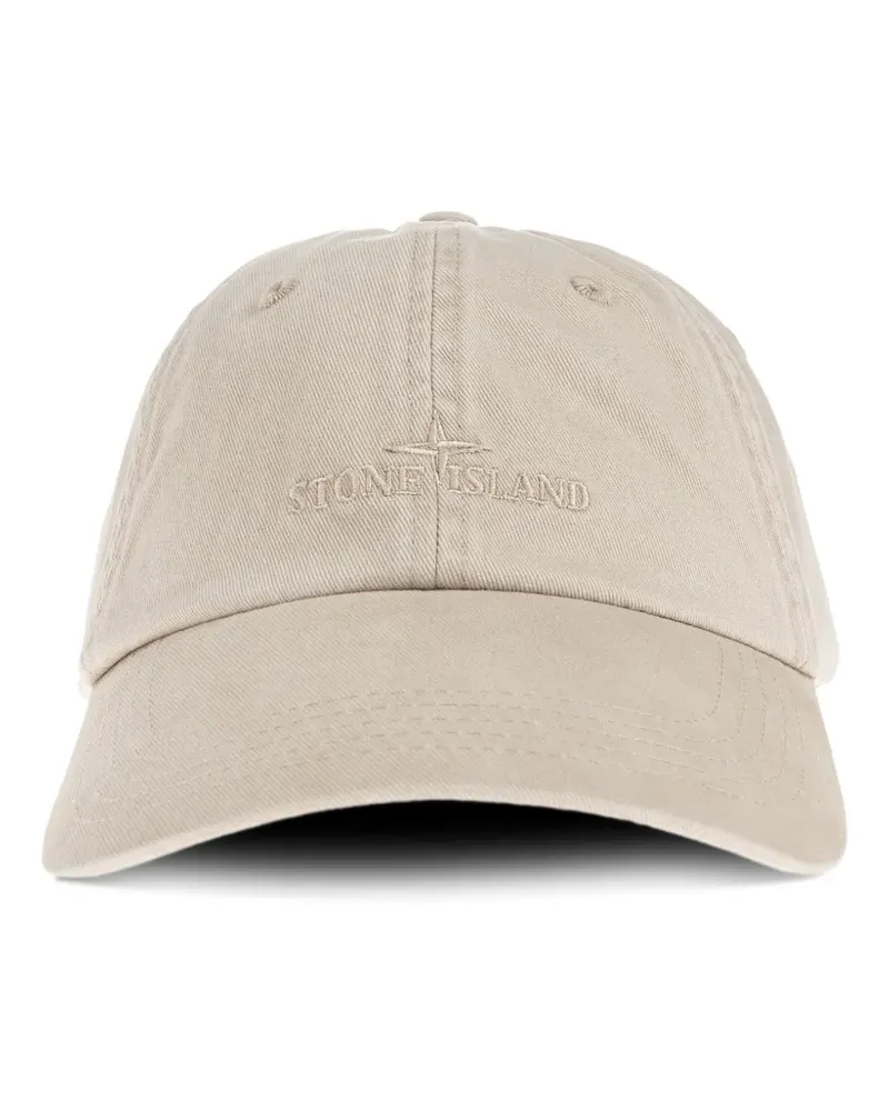 Stone Island Baseballkappe mit Logo-Stickerei - Nude Nude