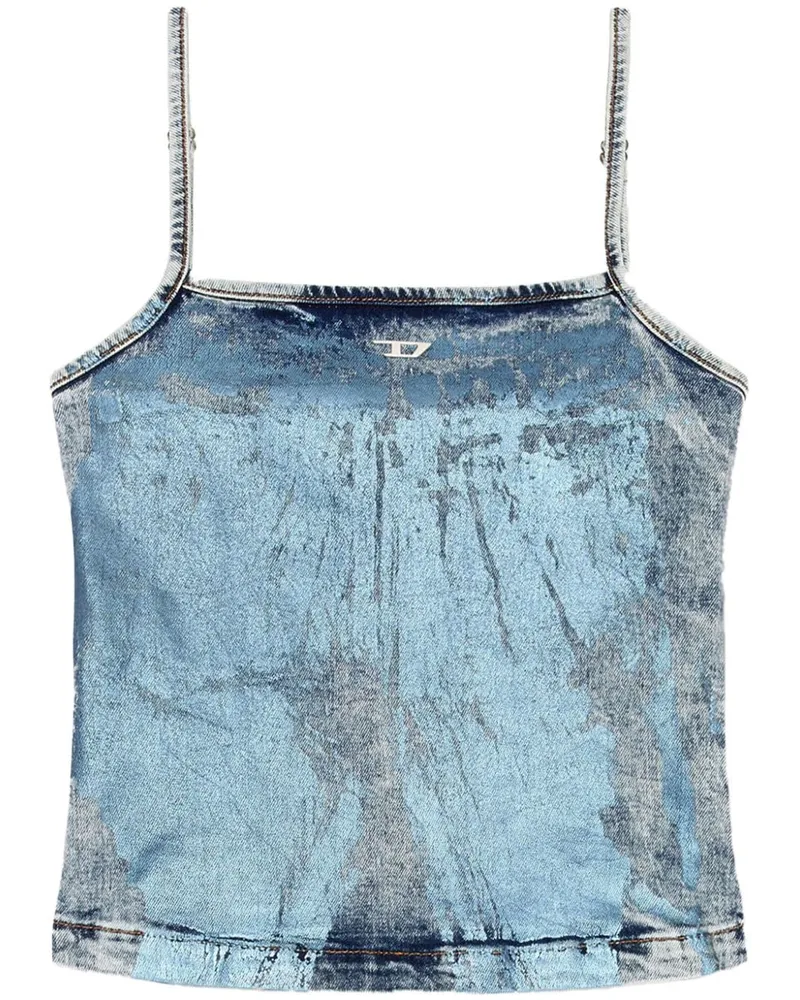 Diesel De-Ila Metallic-Oberteil - Blau Blau
