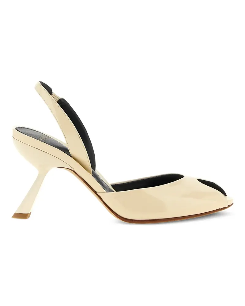 Alexandre Birman Miranda Slingback-Pumps aus Lackleder - Weiß Weiß