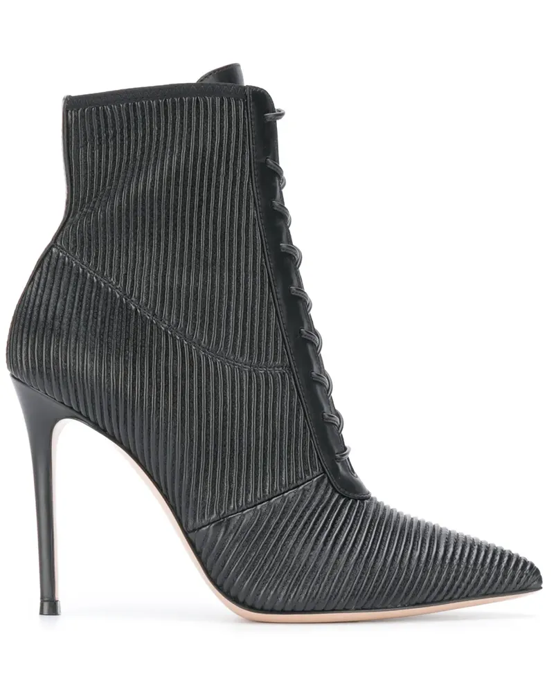 Gianvito Rossi Stiefeletten mit Schnürung - Schwarz Schwarz