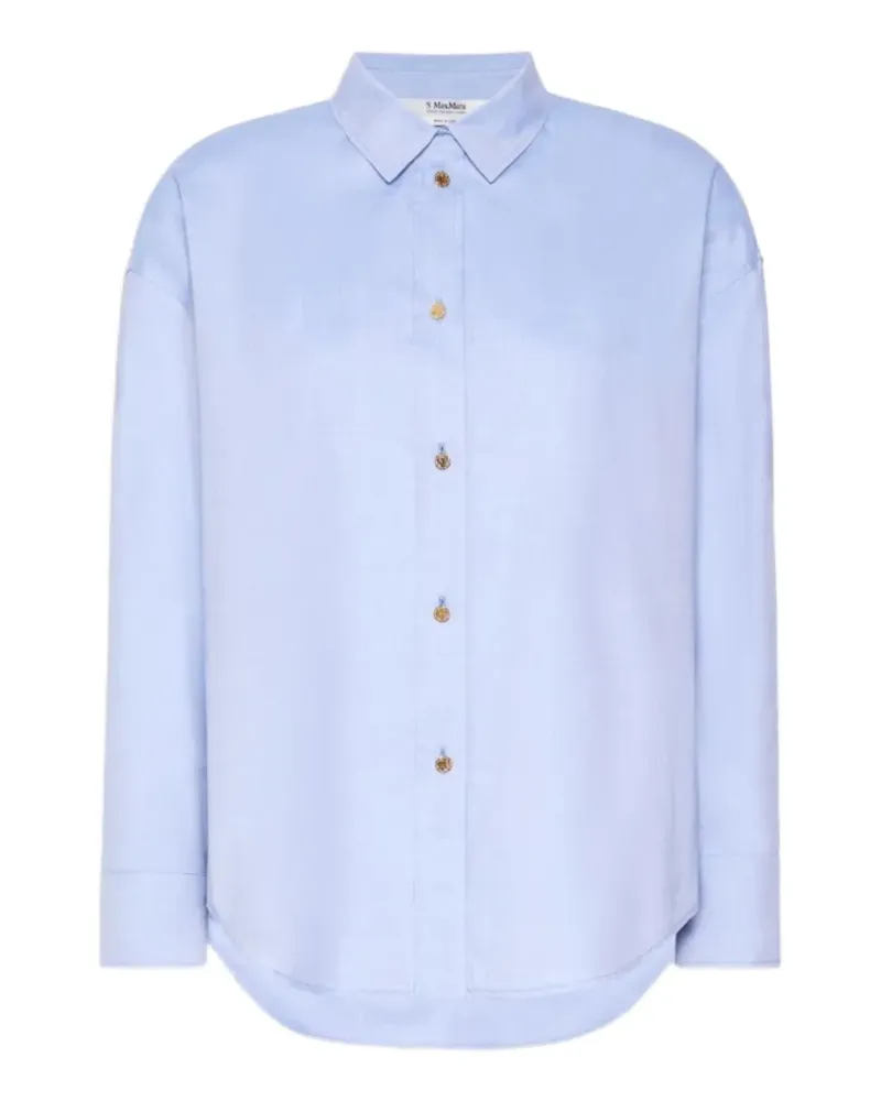 Max Mara Ausgeblichenes Hemd - Blau Blau