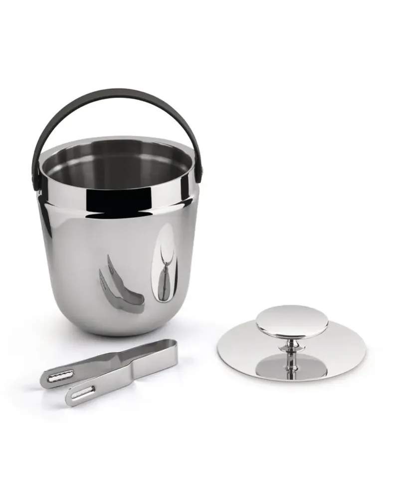 Alessi Eiskübel mit Henkeldetail (16cm x 15cm) - Silber Silber