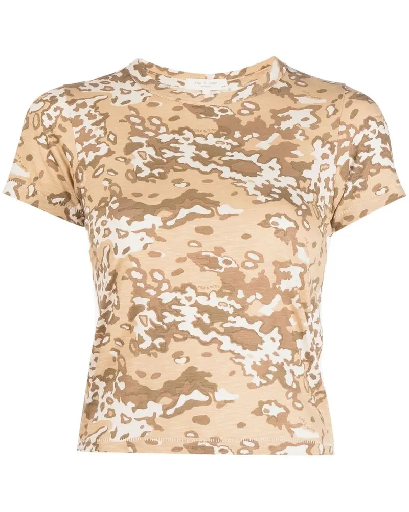 Rag & Bone T-Shirt mit Camouflage-Print - Braun Braun