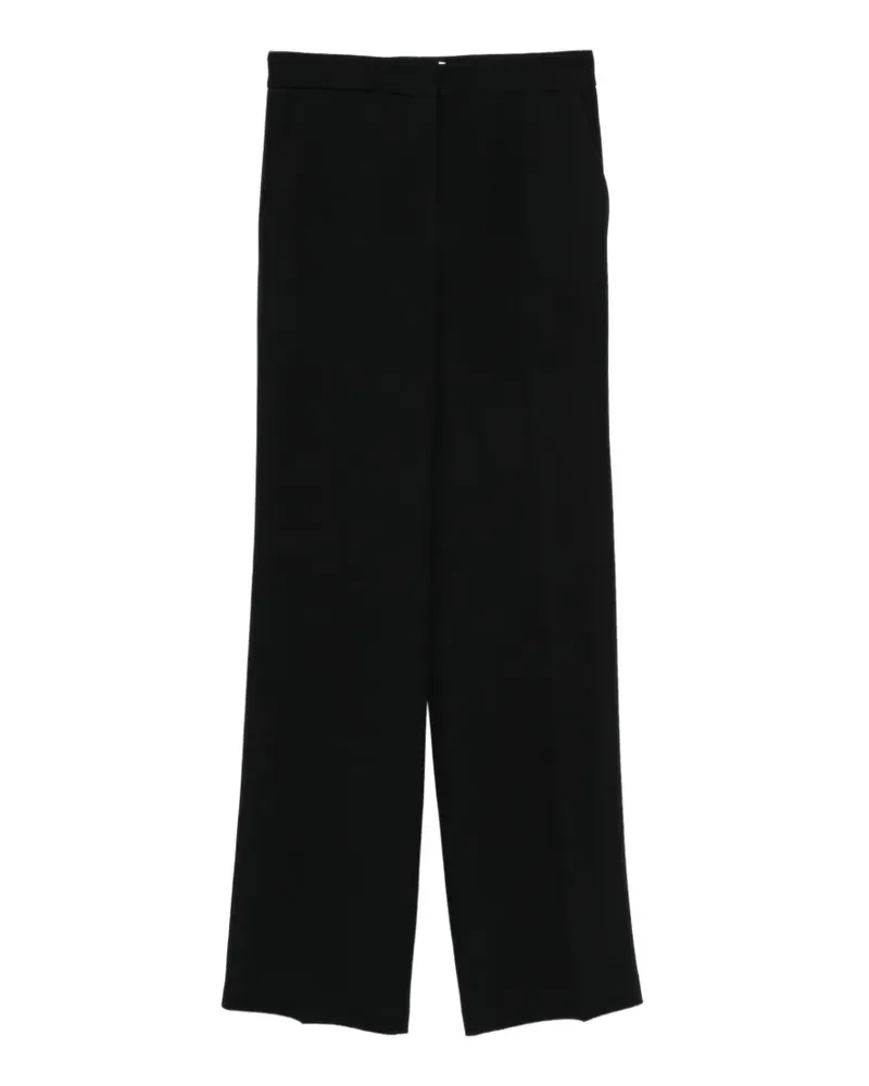 VIA MASINI 80 Weite High-Waist-Hose - Schwarz Schwarz