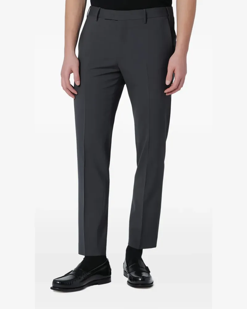 PT TORINO Hose mit Logo-Detail - Grau Grau