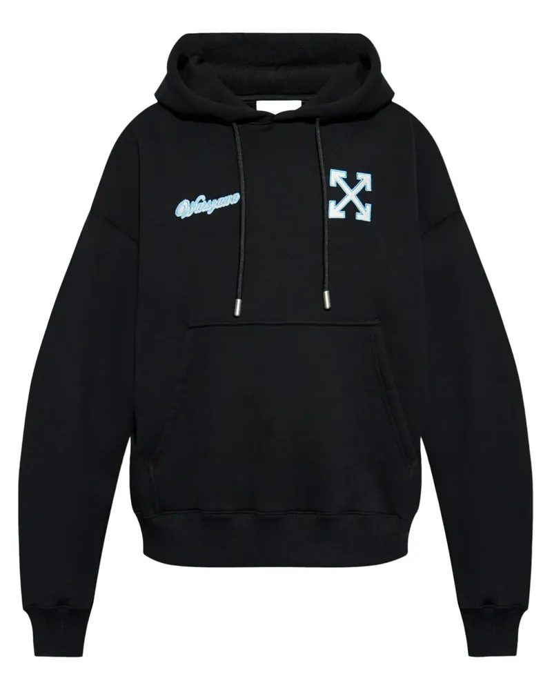 OFF-WHITE Hoodie mit Arrows-Stickerei - Schwarz Schwarz