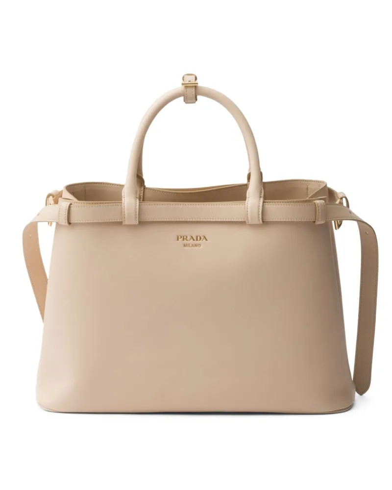 Prada Shopper mit Schnalle - Nude Nude