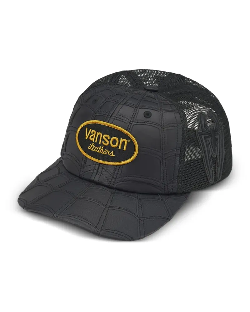 Supreme Being x Vanson Leathers x Marvel logo-patch baseball cap - Schwarz Schwarz
