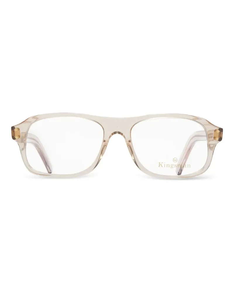 Cutler and Gross 0847 oval-frame glasses - Nude Nude