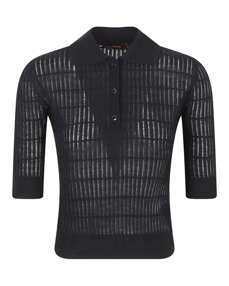 Max Mara crew-neck polo shirt - Blau Blau